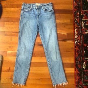 free people brand light jean mid rise 26